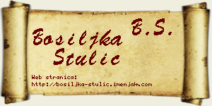 Bosiljka Štulić vizit kartica